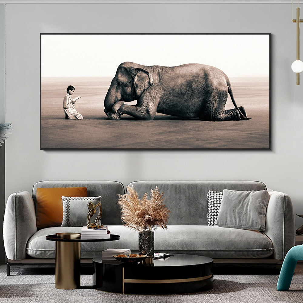 CORX Designs - Child Lectures Elephant Wall Art Canvas - Review