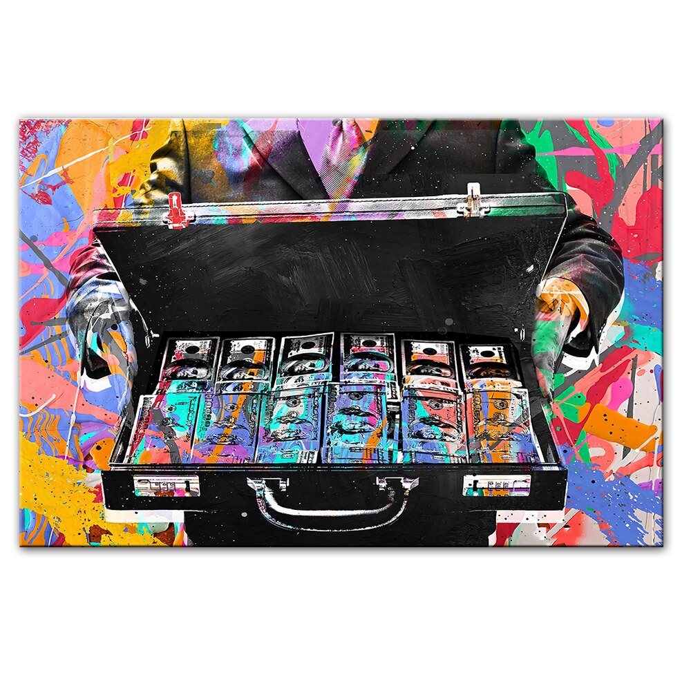 CORX Designs - Abstract Money Graffiti Art Canvas - Review