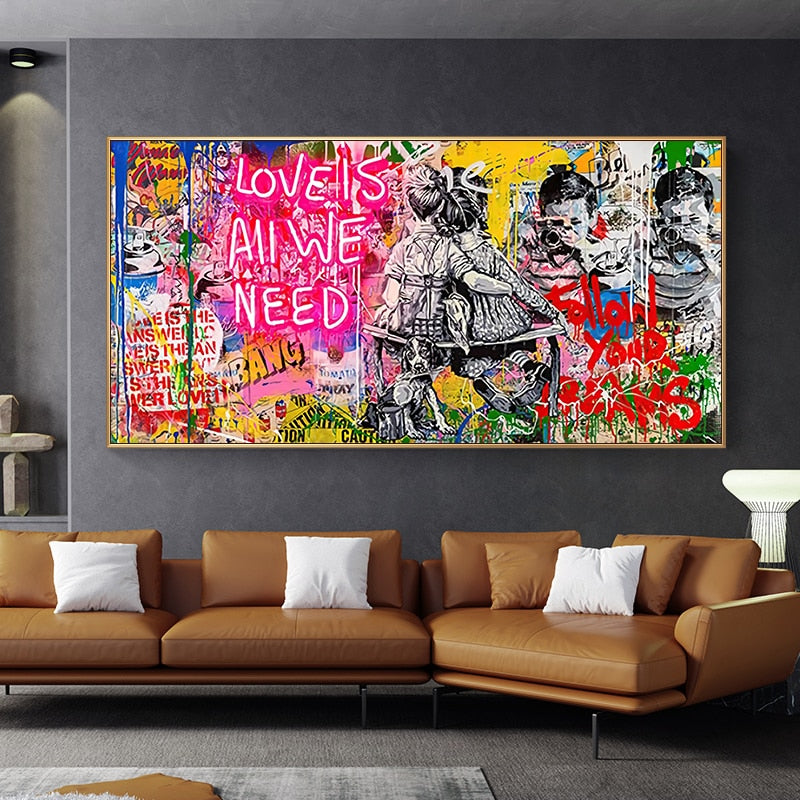CORX Designs - Love Is All We Need Graffiti Canvas Art - Review