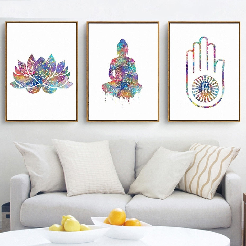 CORX Designs - Buddha Spiritual Free Spirit Yoga Canvas Art - Review