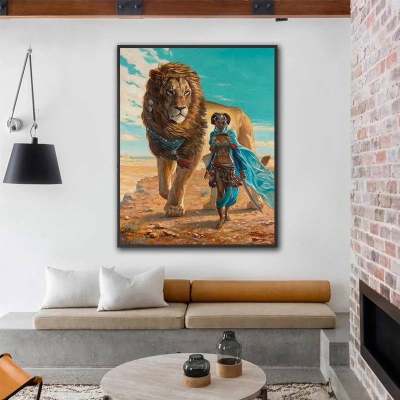 CORX Designs - African Woman With Lion Canvas Art - Review