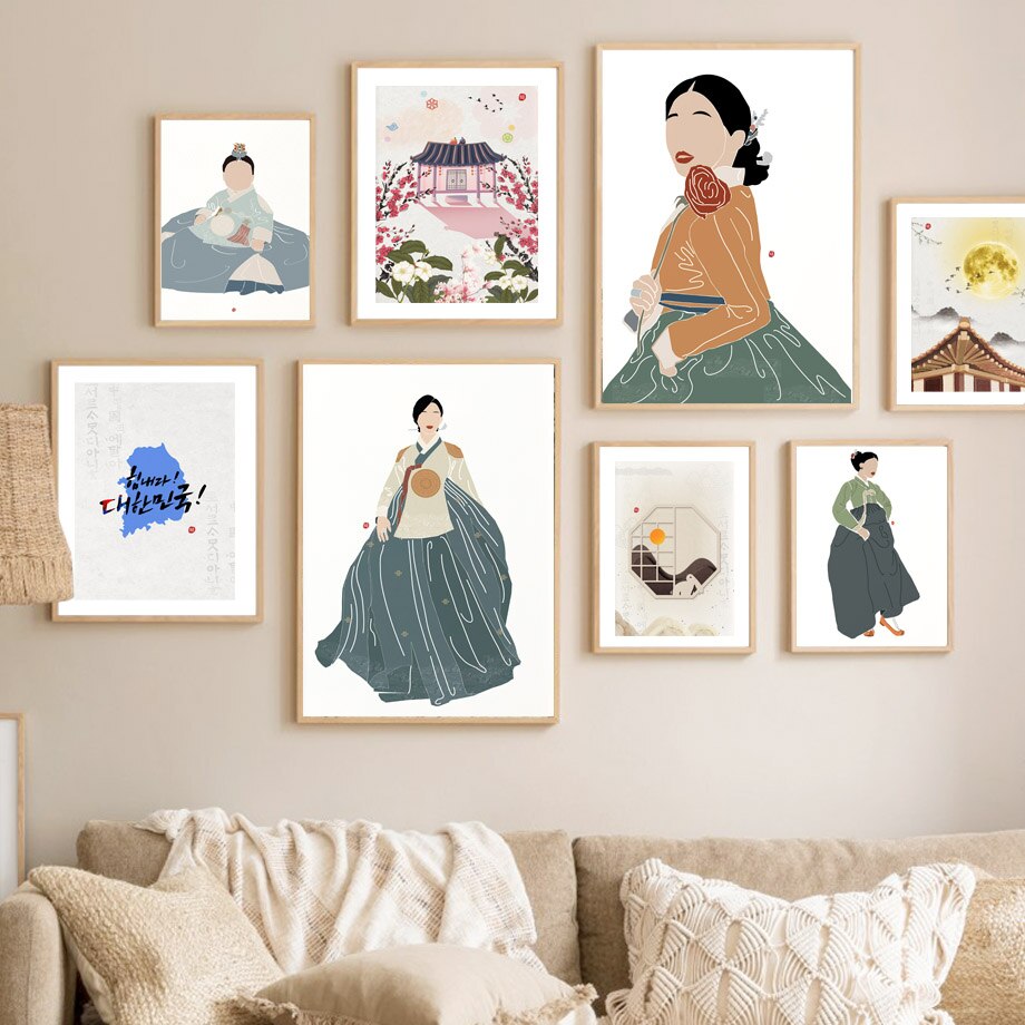CORX Designs - Korean Style Hanbok Woman Canvas Art - Review