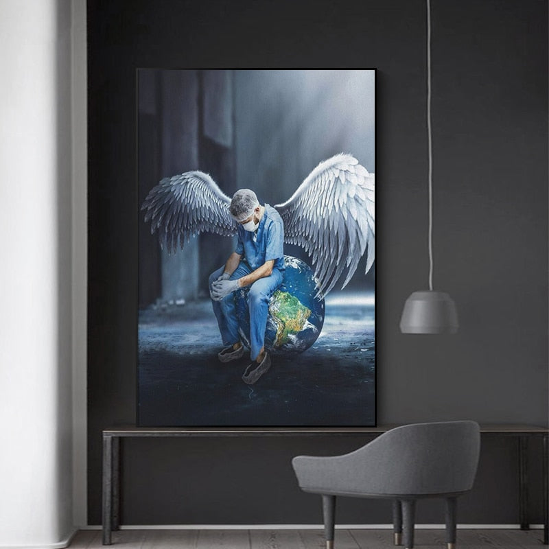 CORX Designs - Nurse Angel Saves The World Canvas Art - Review