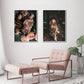 CORX Designs - Dark Pink Rose Flower Little Girl Canvas Art - Review
