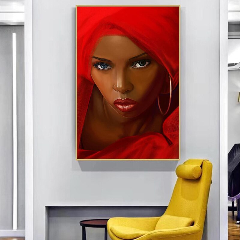 CORX Designs - Red scarf African Women Canvas Art - Review