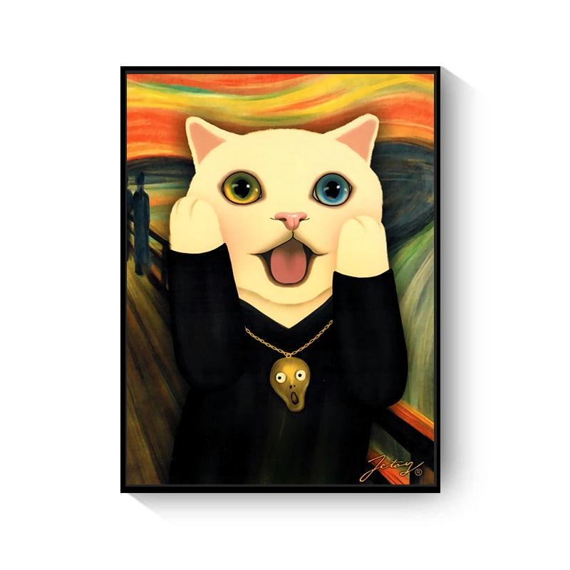 CORX Designs - Cartoon Cat Painting Canvas Art - Review