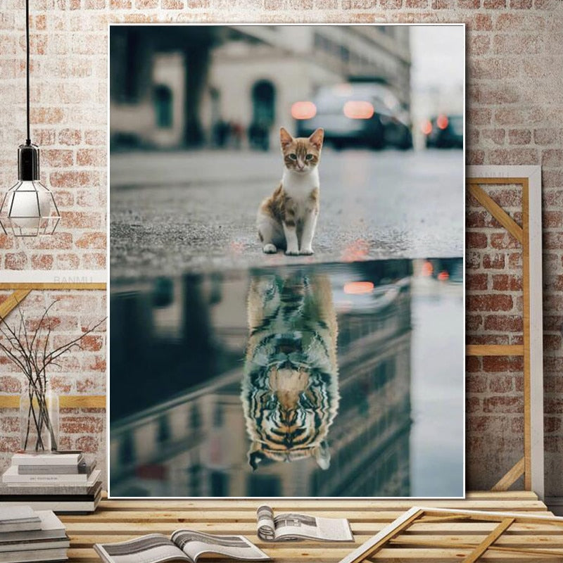 CORX Designs - Cat Reflection Mindset Canvas Art - Review