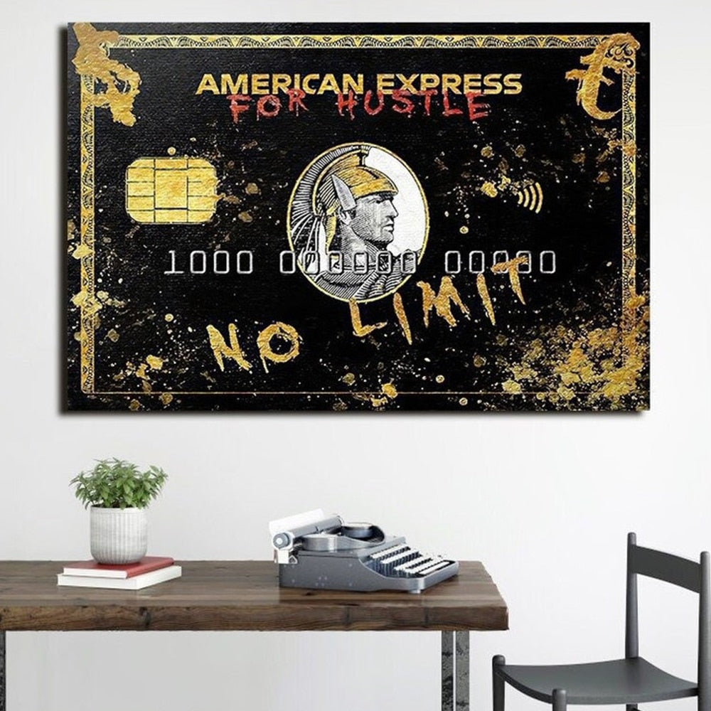 CORX Designs - American Express For Hustle No Limit Bank Card Canvas Art - Review