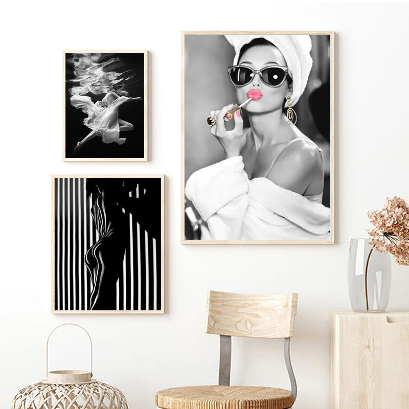 CORX Designs - Black and White Fashion Woman Canvas Art - Review