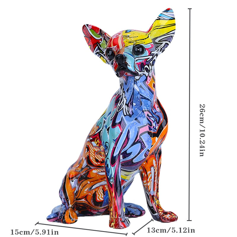 CORX Designs - Graffiti Chihuahua Resin Statue - Review
