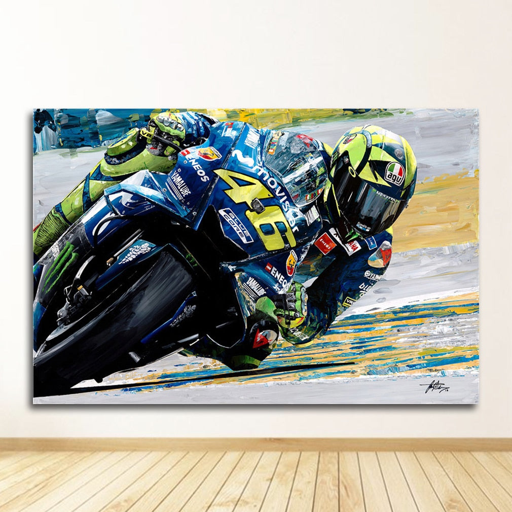 CORX Designs - Motorcycle Race Canvas Painting Art - Review