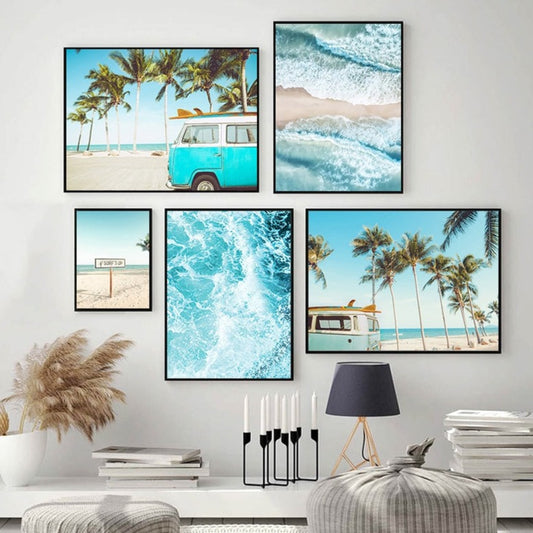 CORX Designs - Sea Beach Bus Palm Tree Canvas Art - Review