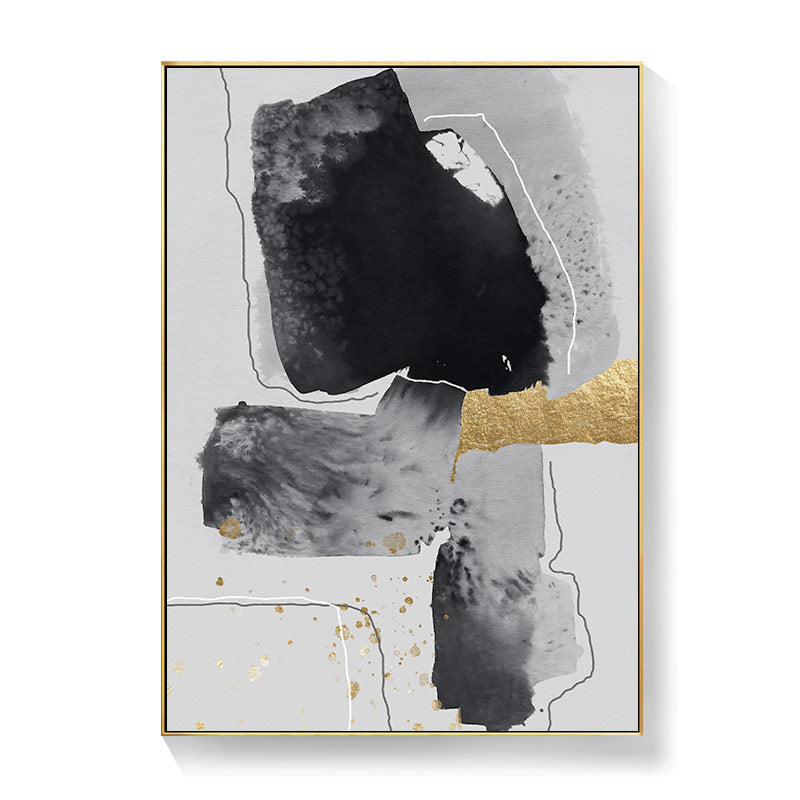 CORX Designs - Abstract Black White Gold Canvas Art - Review