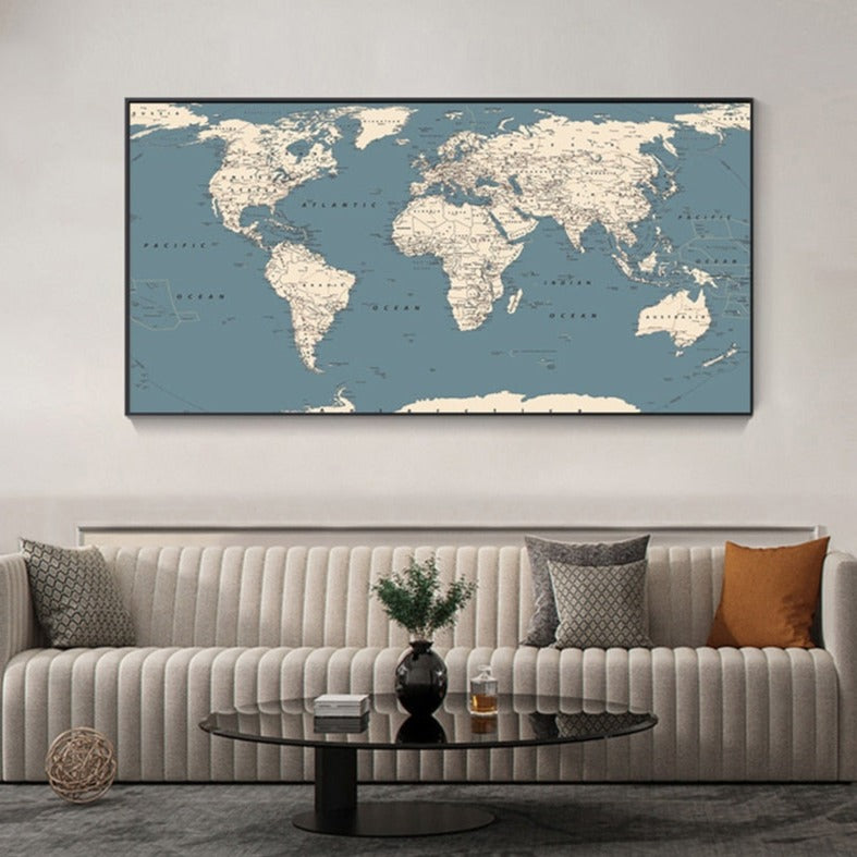 World Map Canvas Art – CORX Designs