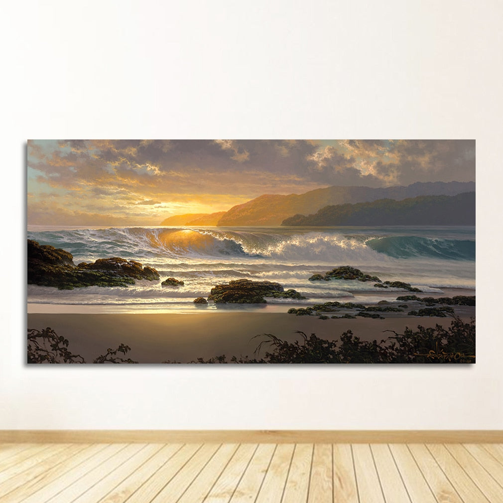 CORX Designs - Sky Sea Sunrise Landscape Canvas Art - Review