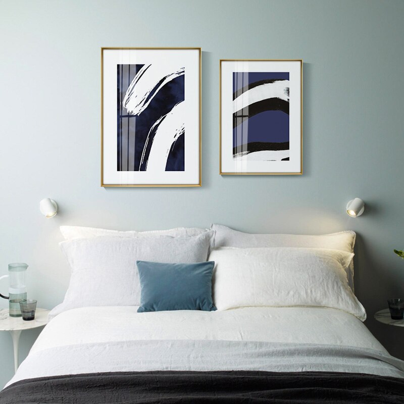 CORX Designs - Minimalist Abstract Dark Blue Canvas Art - Review