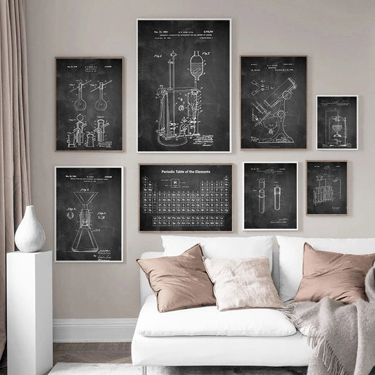 CORX Designs - Black and White Chemistry Canvas Art - Review
