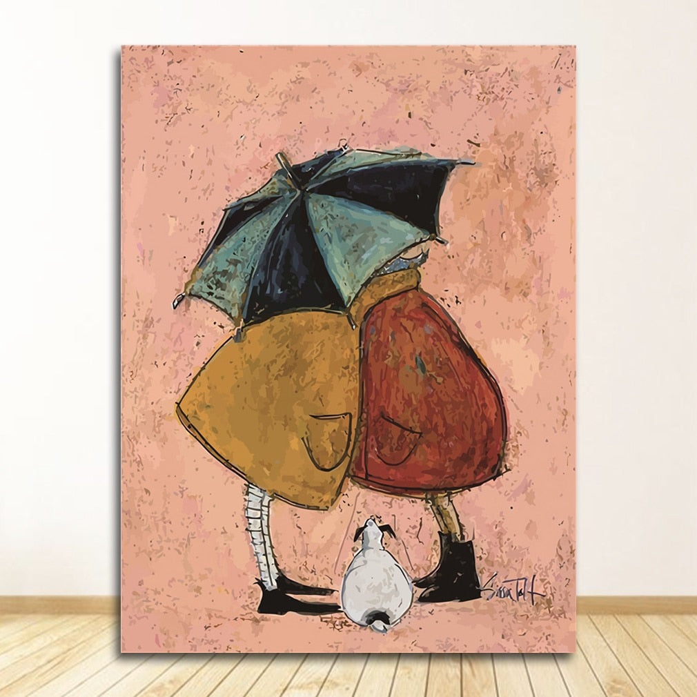 CORX Designs - Couple with Dog Pet Canvas Wall Art - Review