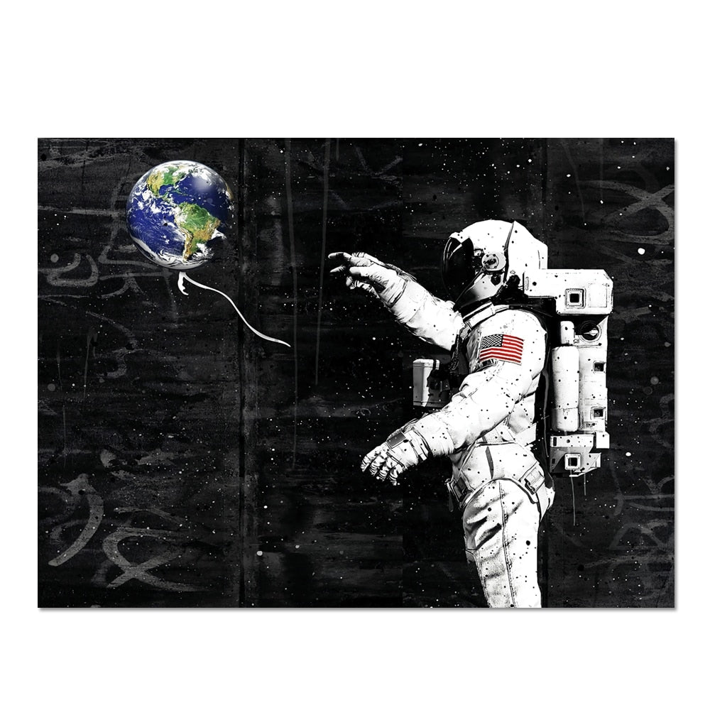 CORX Designs - Astronaut Earth Balloon Canvas Art - Review