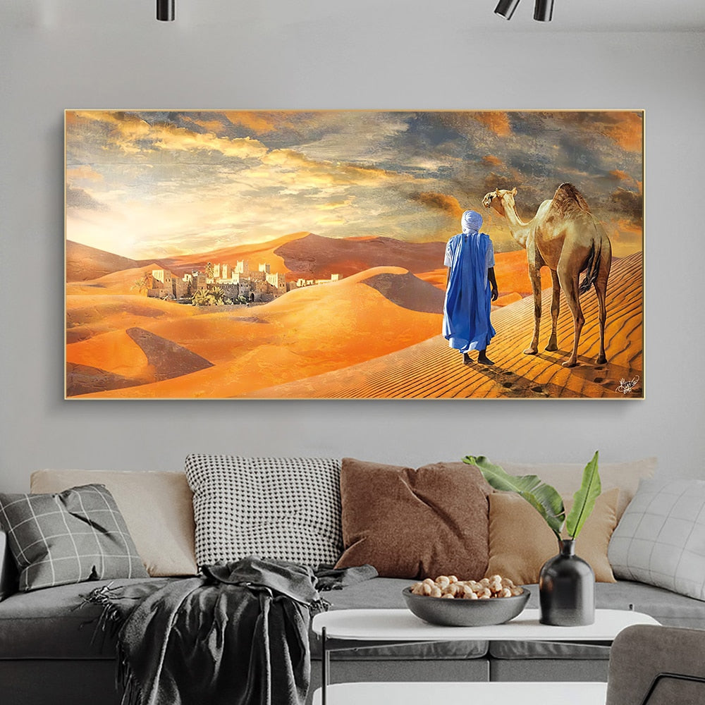 CORX Designs - Oriental Tuareg Painting in the Desert Canvas Art - Review