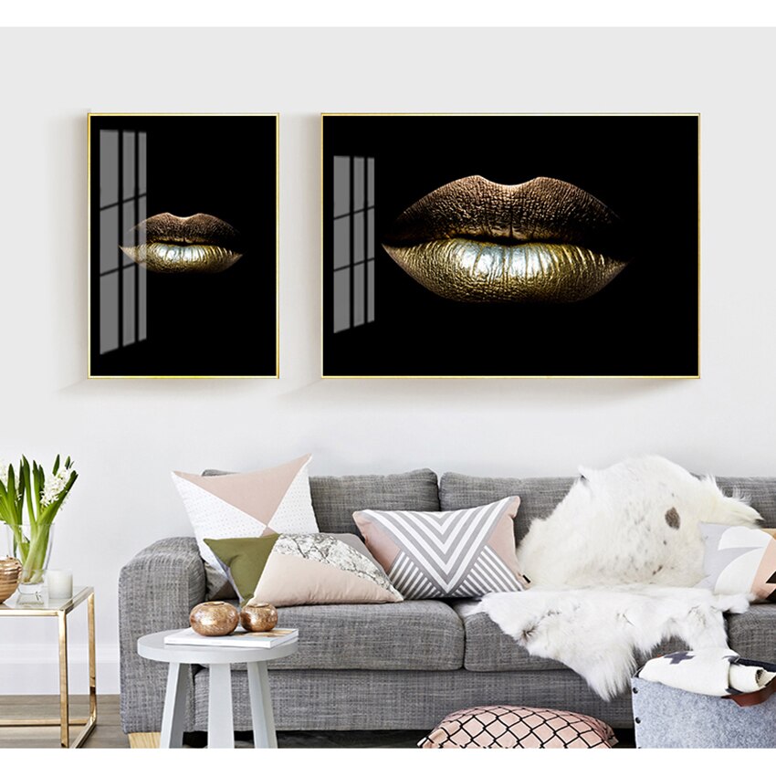 CORX Designs - Sexy Gold Lips Canvas Art - Review