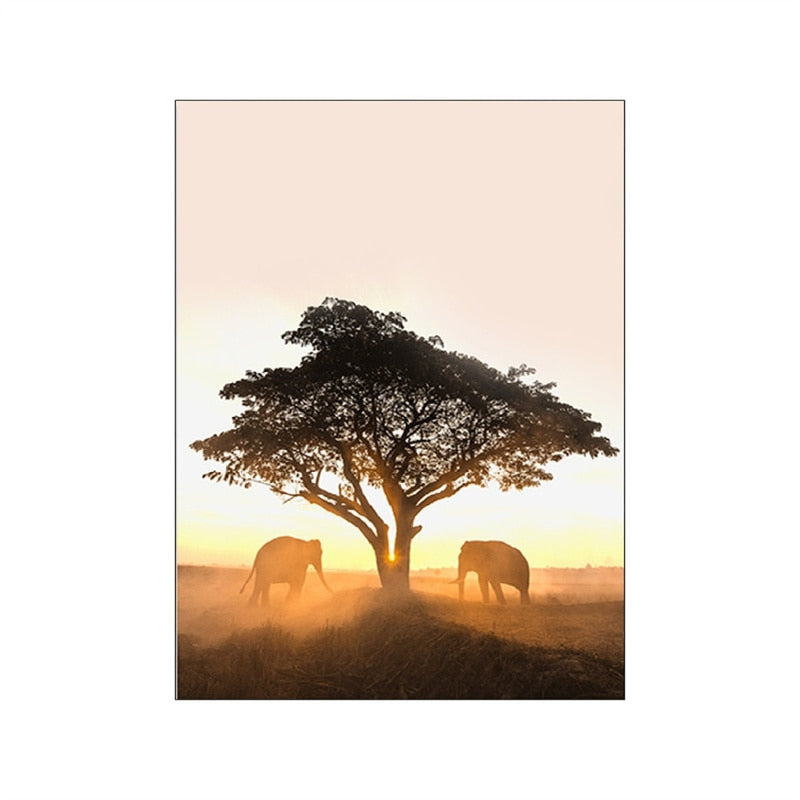 CORX Designs - Autumn Grassland Africa Landscape Canvas Art - Review