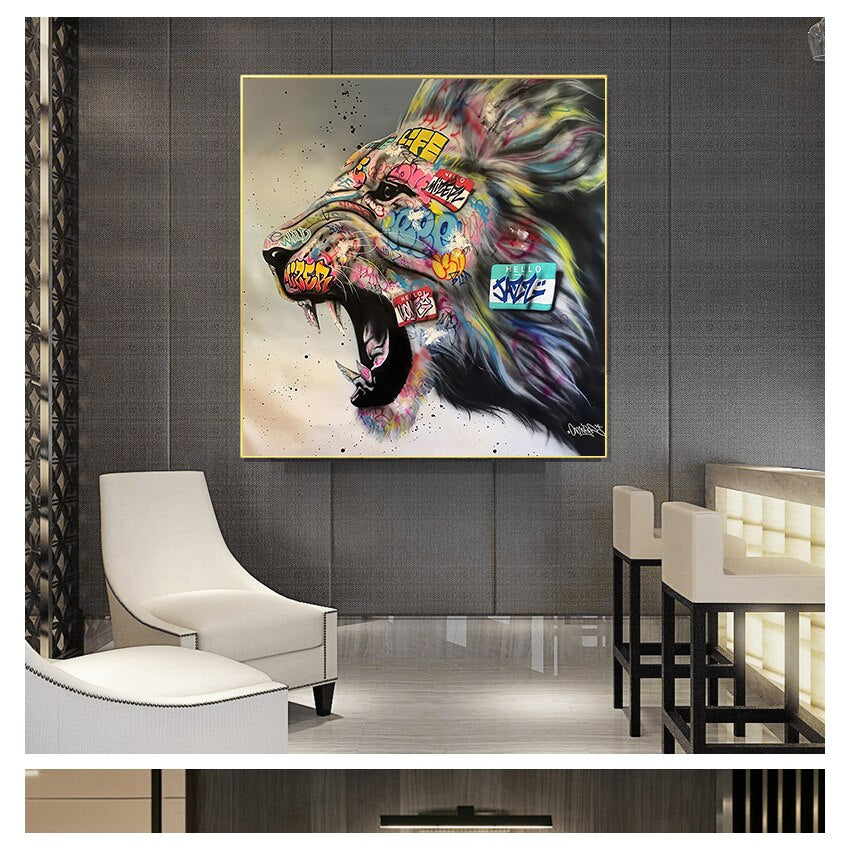 CORX Designs - Roaring Lion Graffiti Canvas Art - Review