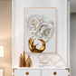 CORX Designs - White Flower Painting Gold Foil Canvas Art - Review