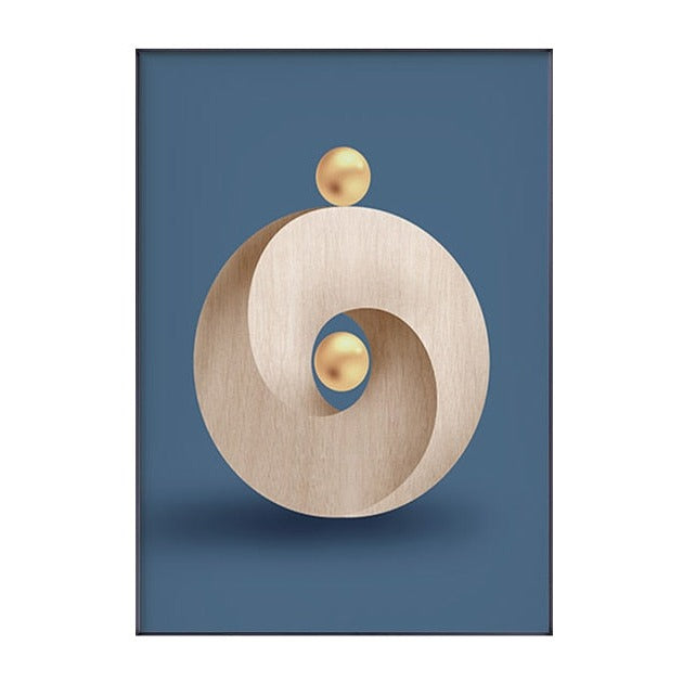 CORX Designs - Abstract Circle Blue White Canvas Art - Review