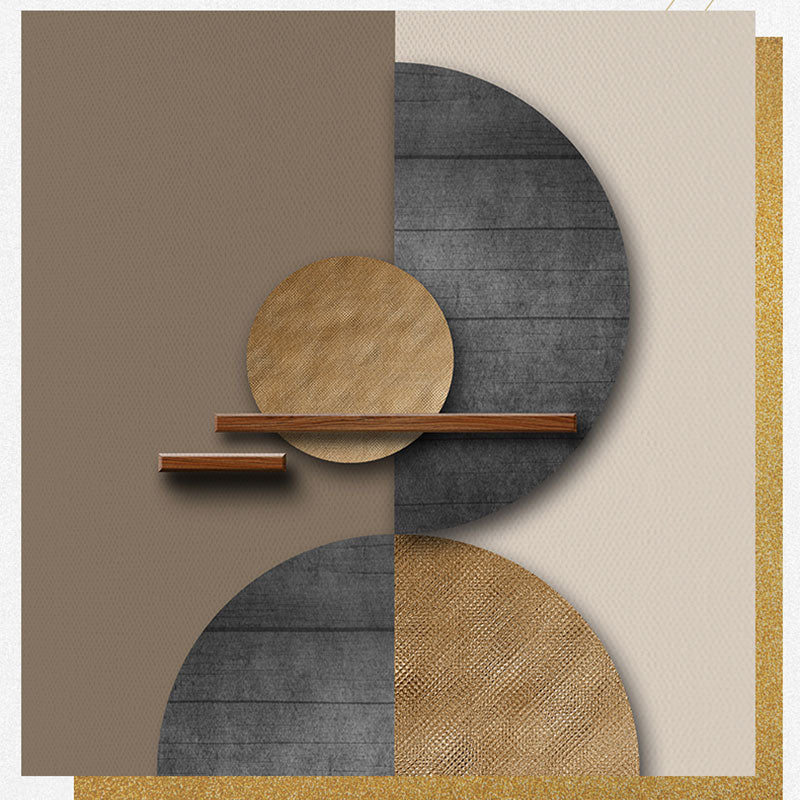 CORX Designs - Abstract Gray Gold Geometric Canvas Art - Review
