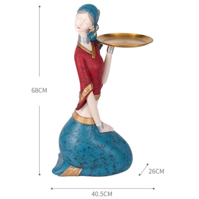 CORX Designs - Kneeling Woman Statue with Tray - Review