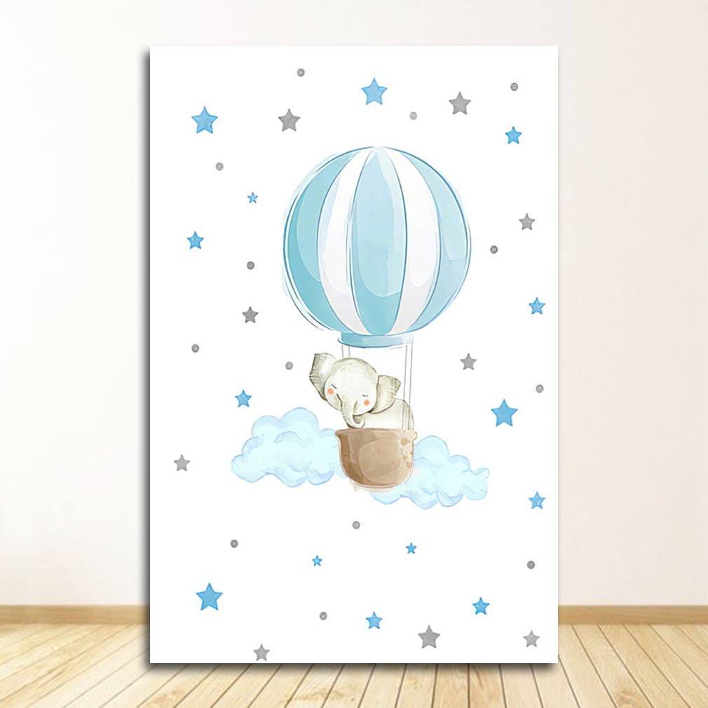 Baby Boy Girl Nursery Canvas Art