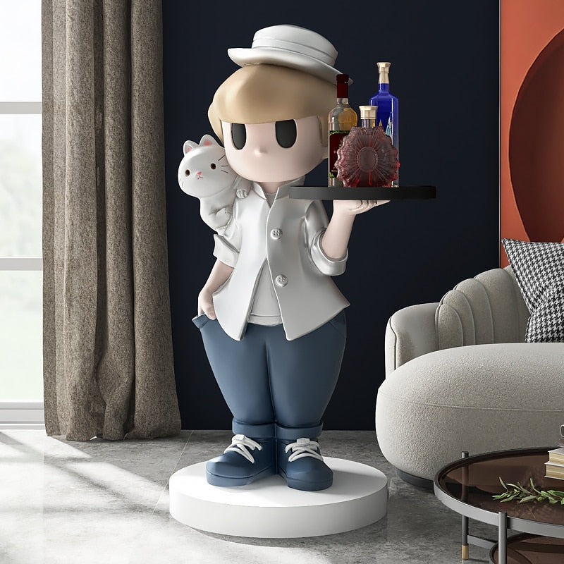 CORX Designs - Waiter Boy Statue with Tray - Review
