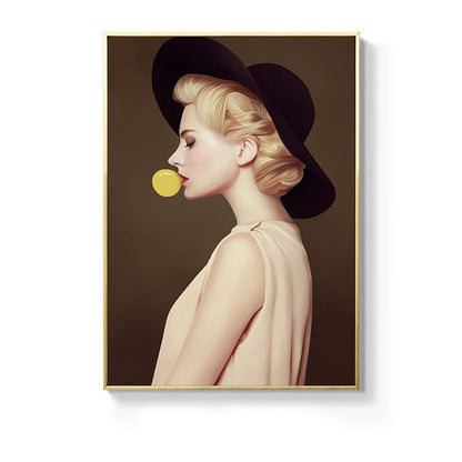 CORX Designs - Fashion Yellow Bubble Woman Canvas Art - Review