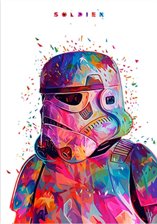 CORX Designs - Star Wars White Canvas Art - Review