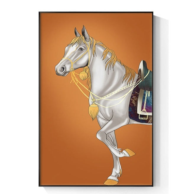 CORX Designs - Modern Horse Orange Canvas Art - Review