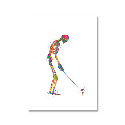 CORX Designs - Skeleton Work Out Canvas Art - Review