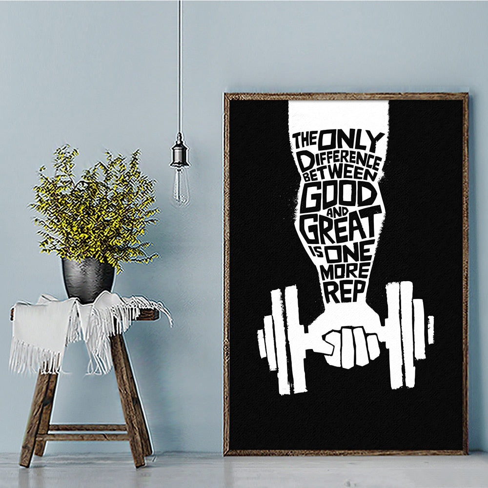 CORX Designs - Fitness Gym Quotes Canvas Art - Review