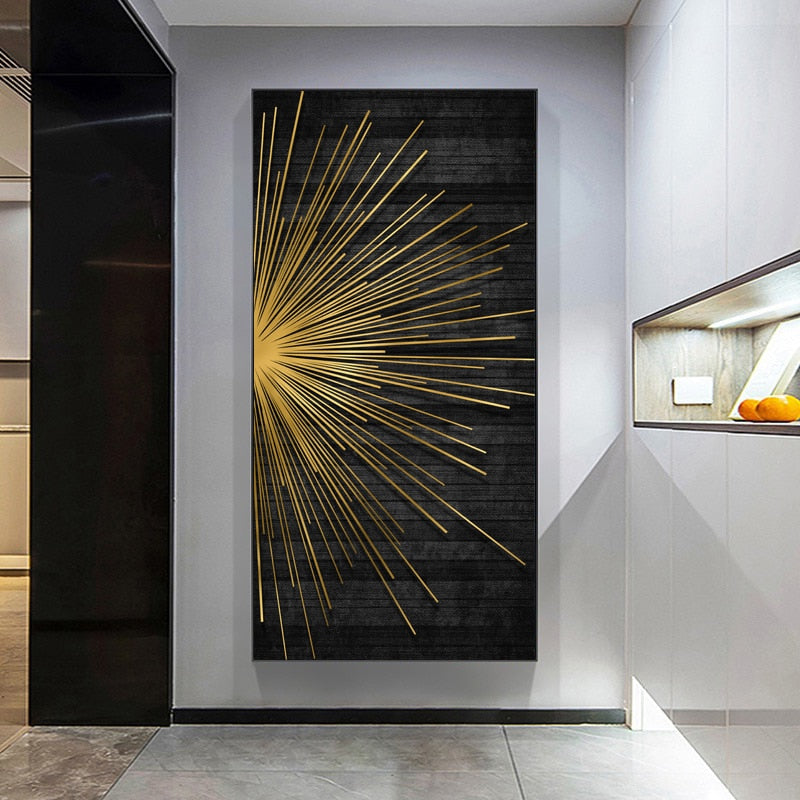 CORX Designs - Abstract Golden Light Luxurious Canvas Art - Review