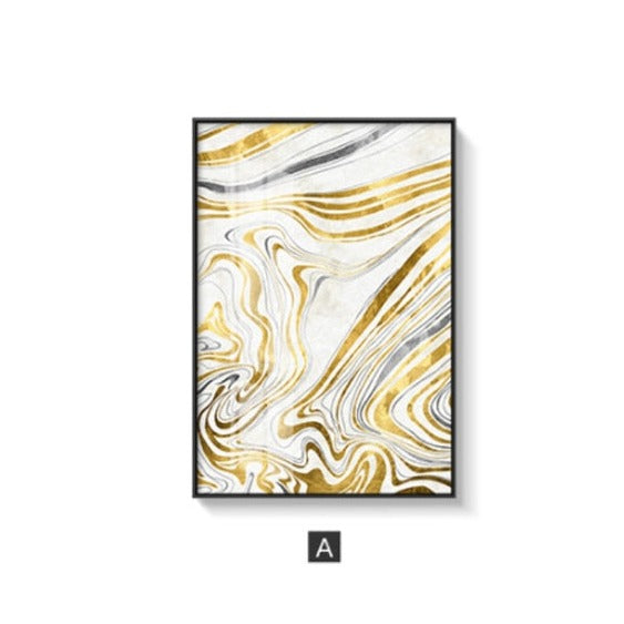 CORX Designs - Gold and White Marble Canvas Art - Review