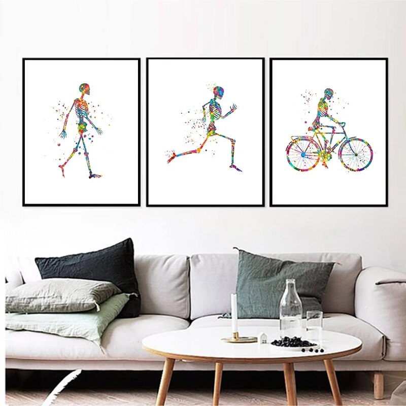 CORX Designs - Skeleton Work Out Canvas Art - Review