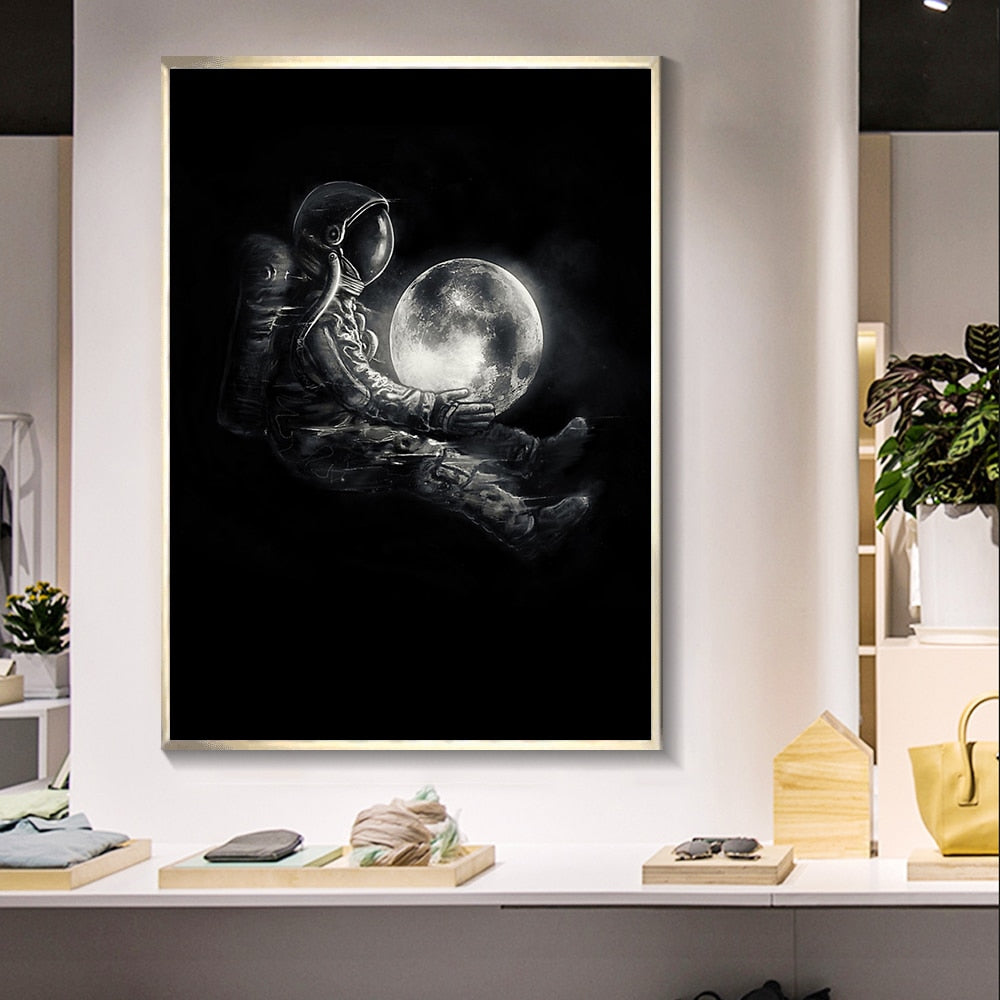 CORX Designs - Astronaut Holding Moon Canvas Art - Review