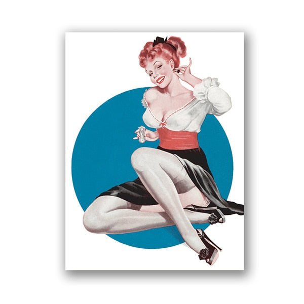 CORX Designs - Vintage Pin Up Girl Sexy Women Canvas Art - Review