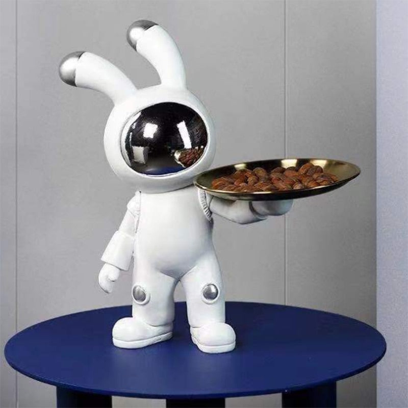 CORX Designs - Gold Silver Astronaut Rabbit Tray Statue - Review