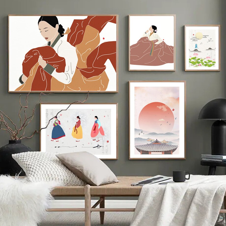 CORX Designs - Korean Style Hanbok Woman Canvas Art - Review