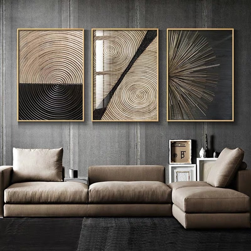 CORX Designs - Retro Black Gold Wood Art Canvas - Review