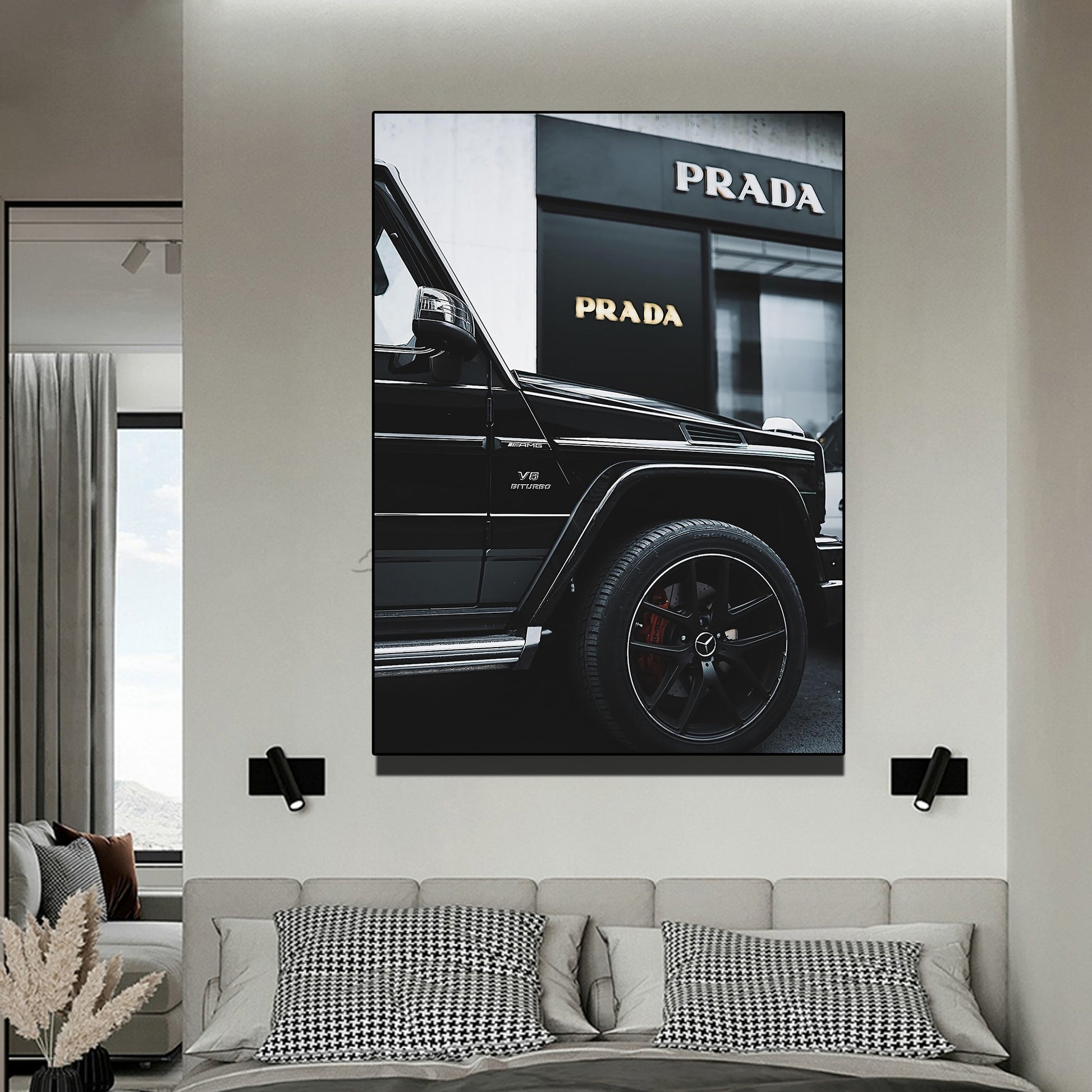 CORX Designs - Black and White Luxury Fashion Super Car Canvas Art - Review