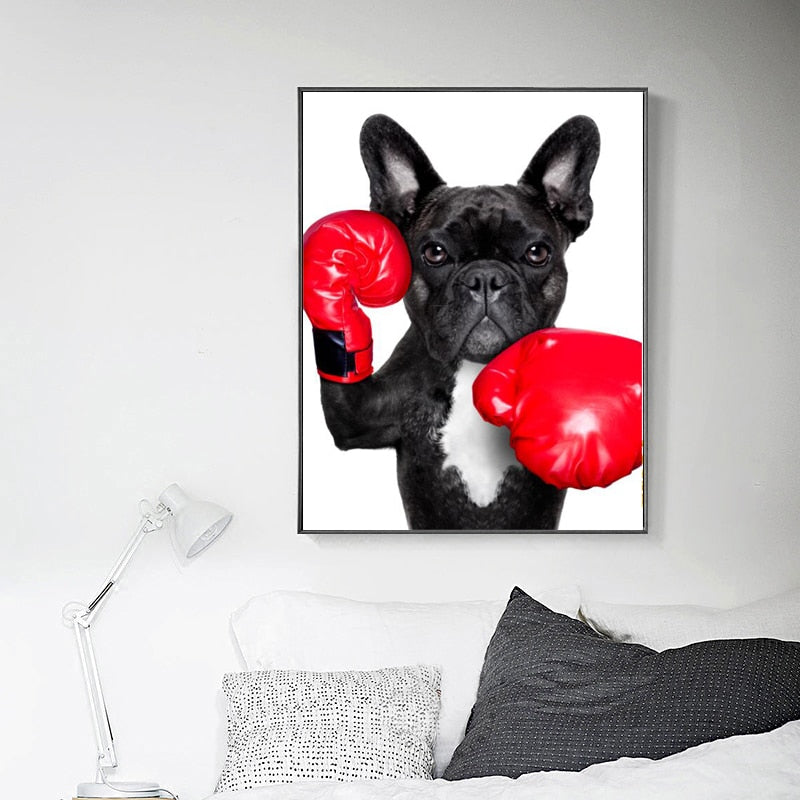 CORX Designs - Puppy with Boxing Gloves Canvas Art - Review