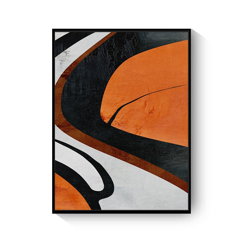 CORX Designs - Modern Black Orange Horseman Canvas Art - Review