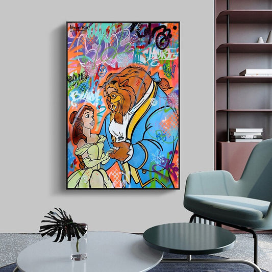 CORX Designs - Graffiti Beauty And The Beast Canvas Art - Review